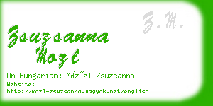 zsuzsanna mozl business card